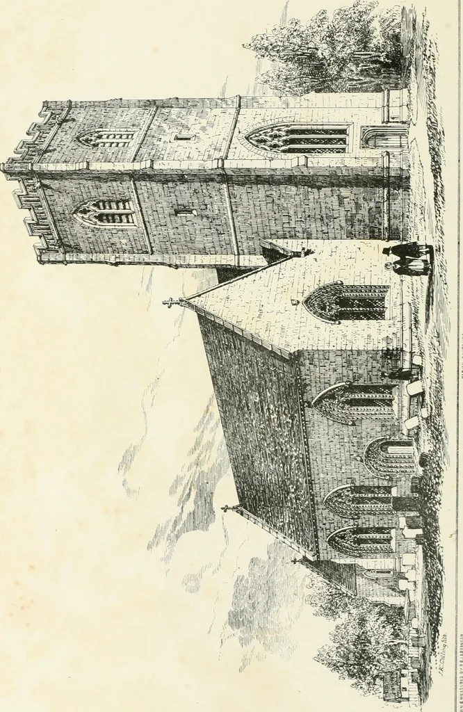An illustration from Parish churches; being perspective views of English ecclesiastical structures: accompanied by plans drawn to a uniform scale, and letter-press descriptions, 1851, leaf 13