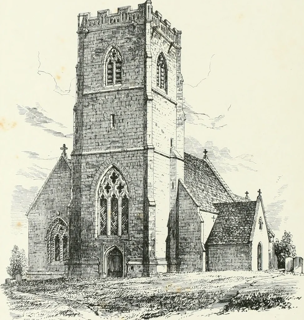 An illustration from Parish churches; being perspective views of English ecclesiastical structures: accompanied by plans drawn to a uniform scale, and letter-press descriptions, 1851, leaf 15