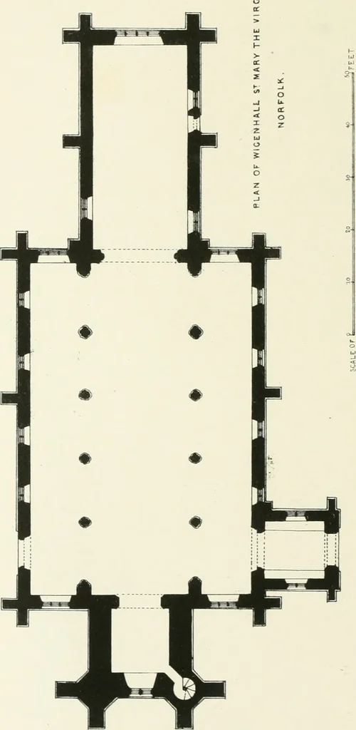 An illustration from Parish churches; being perspective views of English ecclesiastical structures: accompanied by plans drawn to a uniform scale, and letter-press descriptions, 1851, leaf 153