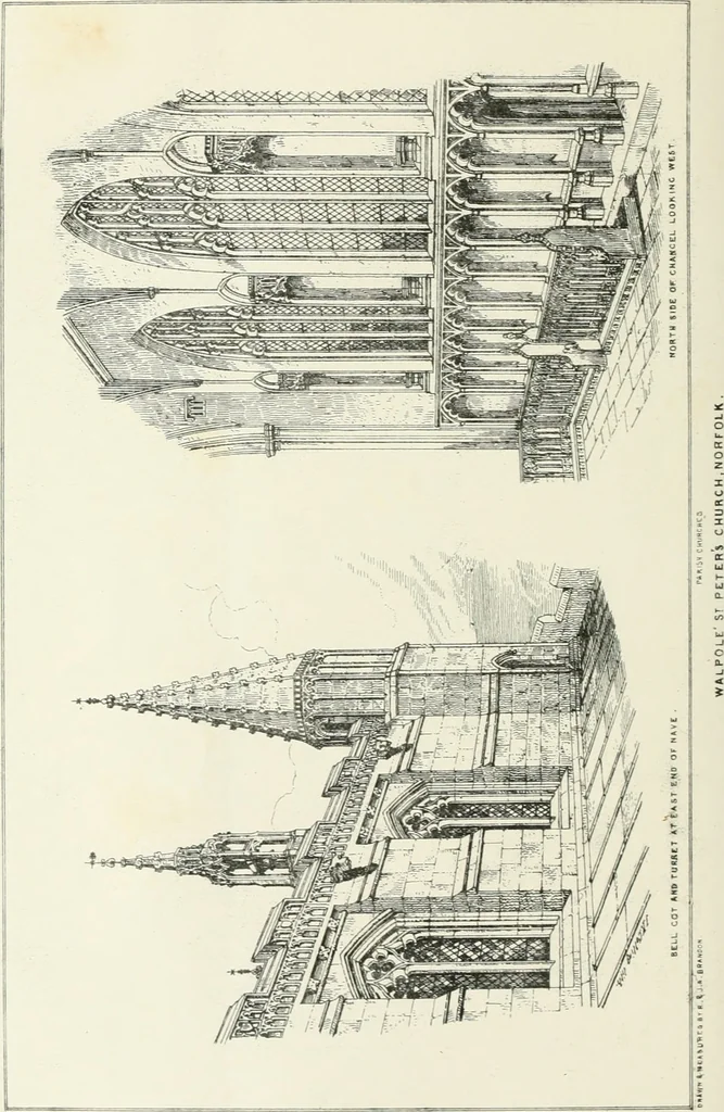 An illustration from Parish churches; being perspective views of English ecclesiastical structures: accompanied by plans drawn to a uniform scale, and letter-press descriptions, 1851, leaf 169