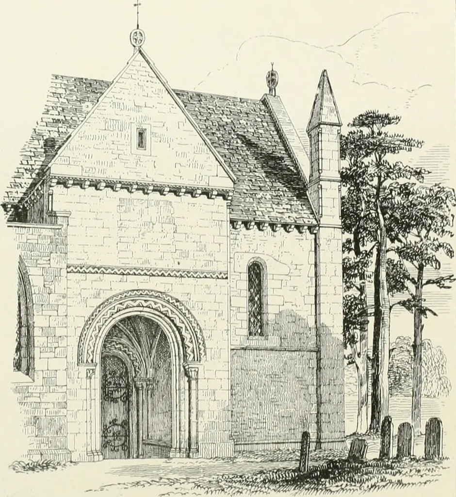 An illustration from Parish churches; being perspective views of English ecclesiastical structures: accompanied by plans drawn to a uniform scale, and letter-press descriptions, 1851, leaf 175