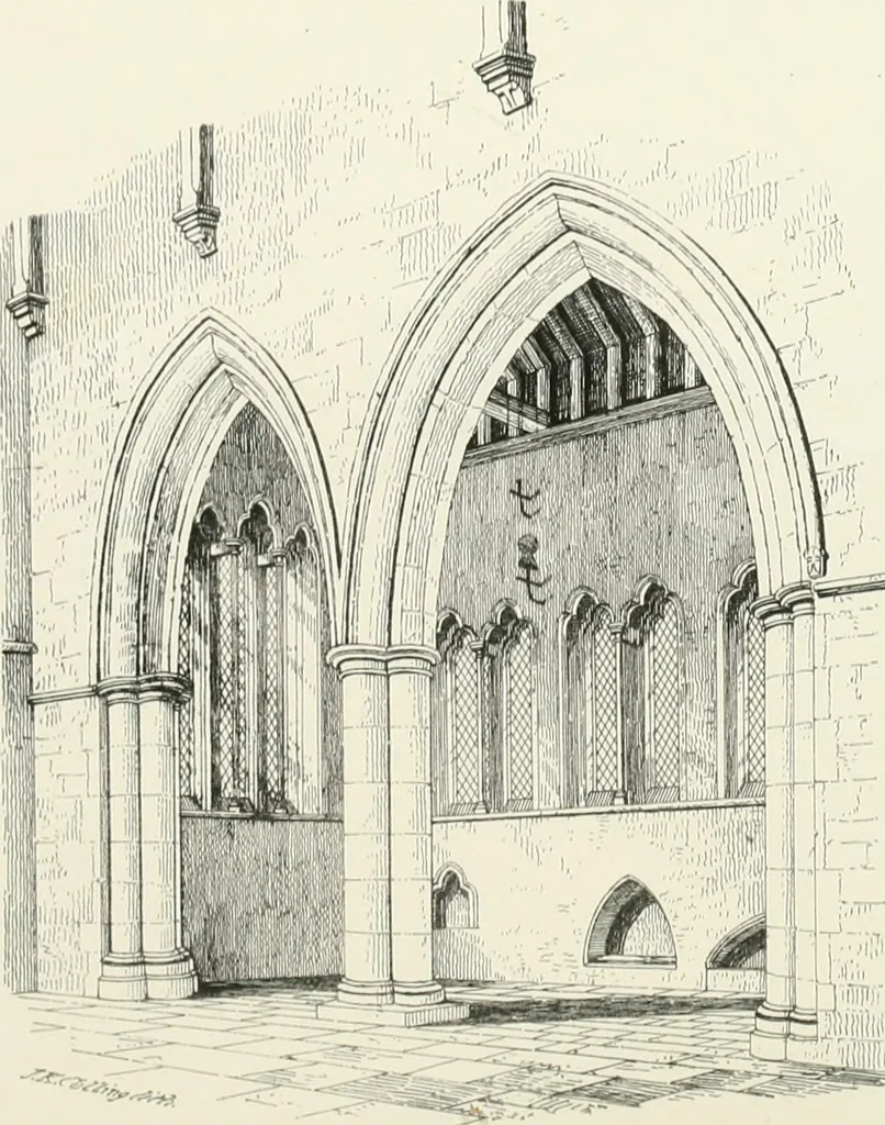 An illustration from Parish churches; being perspective views of English ecclesiastical structures: accompanied by plans drawn to a uniform scale, and letter-press descriptions, 1851, leaf 175