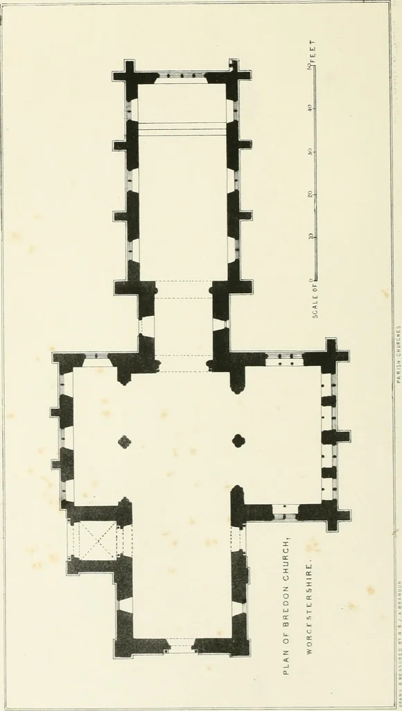 An illustration from Parish churches; being perspective views of English ecclesiastical structures: accompanied by plans drawn to a uniform scale, and letter-press descriptions, 1851, leaf 179