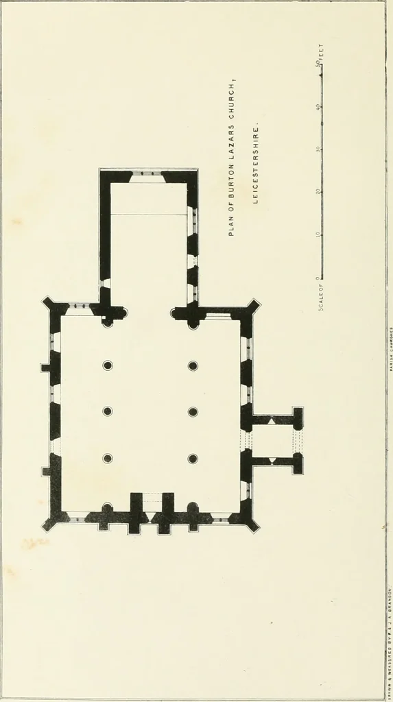 An illustration from Parish churches; being perspective views of English ecclesiastical structures: accompanied by plans drawn to a uniform scale, and letter-press descriptions, 1851, leaf 187