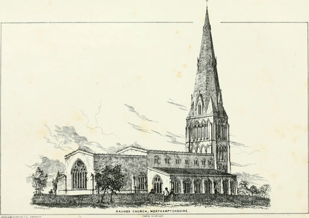 An illustration from Parish churches; being perspective views of English ecclesiastical structures: accompanied by plans drawn to a uniform scale, and letter-press descriptions, 1851, leaf 21