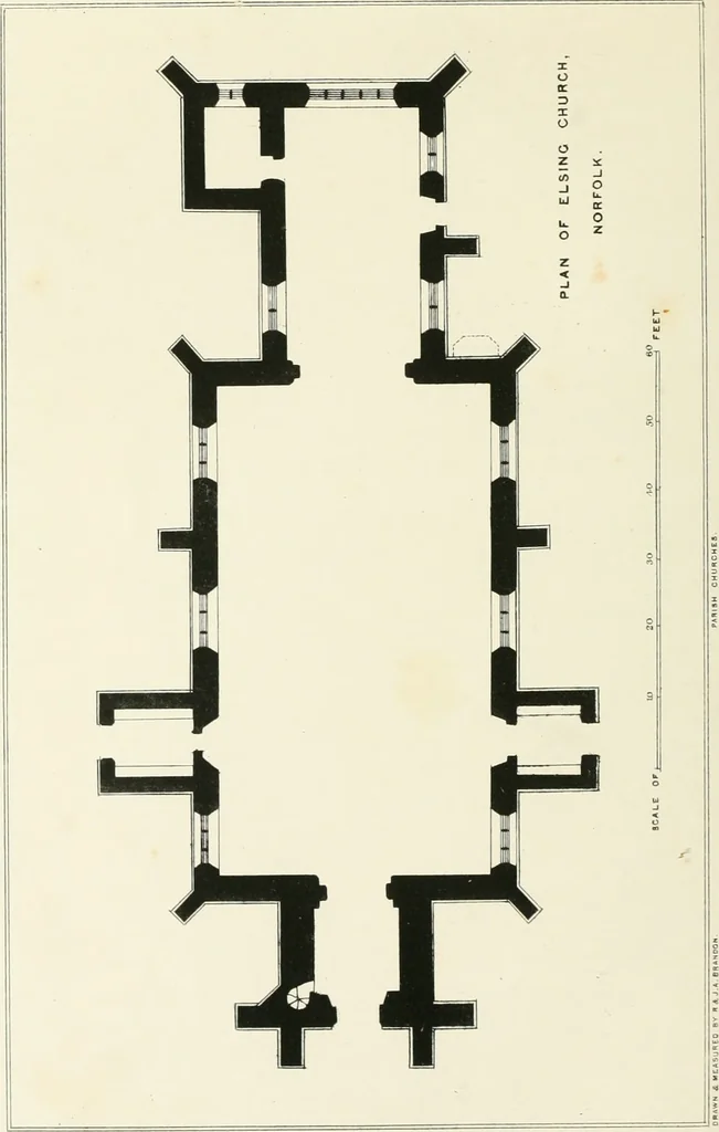 An illustration from Parish churches; being perspective views of English ecclesiastical structures: accompanied by plans drawn to a uniform scale, and letter-press descriptions, 1851, leaf 213
