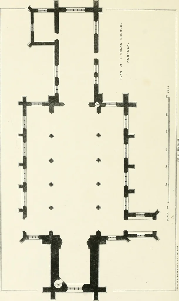 An illustration from Parish churches; being perspective views of English ecclesiastical structures: accompanied by plans drawn to a uniform scale, and letter-press descriptions, 1851, leaf 219