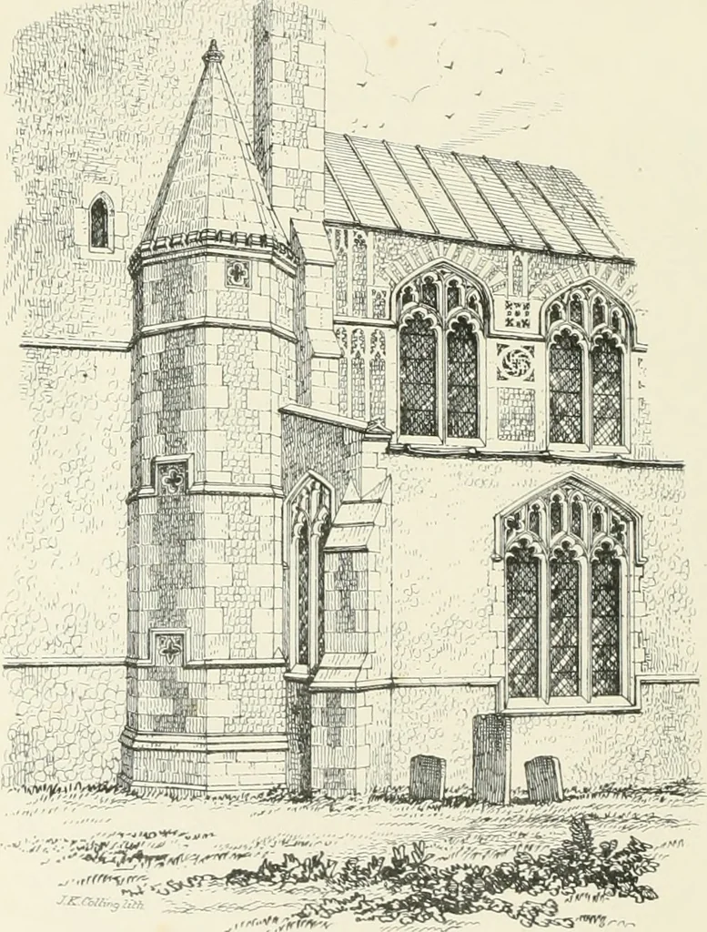 An illustration from Parish churches; being perspective views of English ecclesiastical structures: accompanied by plans drawn to a uniform scale, and letter-press descriptions, 1851, leaf 233
