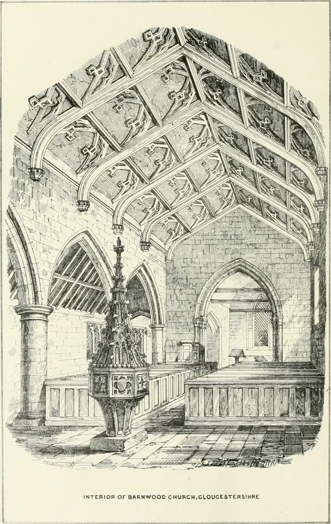 An illustration from Parish churches; being perspective views of English ecclesiastical structures: accompanied by plans drawn to a uniform scale, and letter-press descriptions, 1851, leaf 31