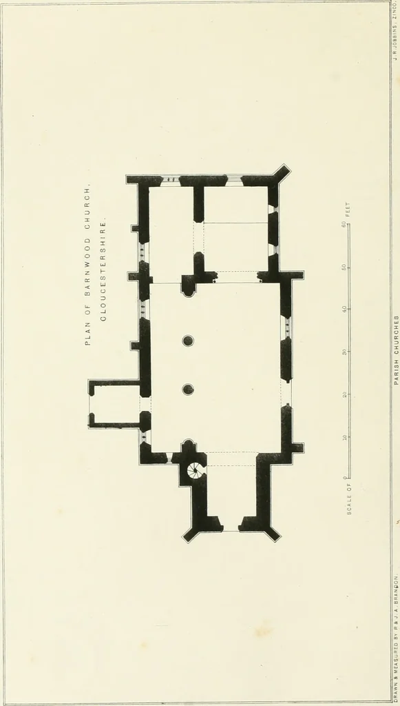 An illustration from Parish churches; being perspective views of English ecclesiastical structures: accompanied by plans drawn to a uniform scale, and letter-press descriptions, 1851, leaf 33