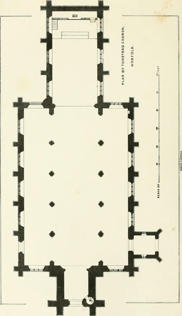 An illustration from Parish churches; being perspective views of English ecclesiastical structures: accompanied by plans drawn to a uniform scale, and letter-press descriptions, 1851, leaf 41
