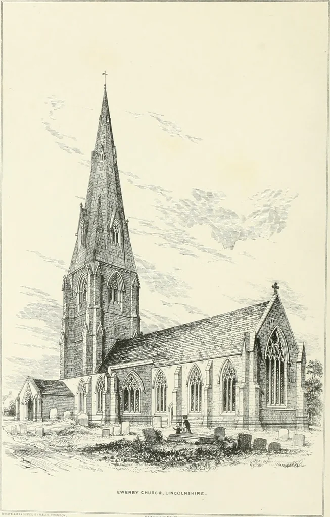 An illustration from Parish churches; being perspective views of English ecclesiastical structures: accompanied by plans drawn to a uniform scale, and letter-press descriptions, 1851, leaf 55