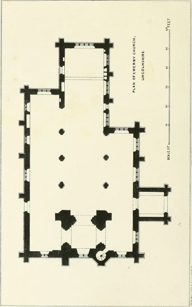 An illustration from Parish churches; being perspective views of English ecclesiastical structures: accompanied by plans drawn to a uniform scale, and letter-press descriptions, 1851, leaf 57