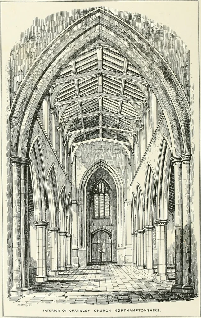 An illustration from Parish churches; being perspective views of English ecclesiastical structures: accompanied by plans drawn to a uniform scale, and letter-press descriptions, 1851, leaf 71