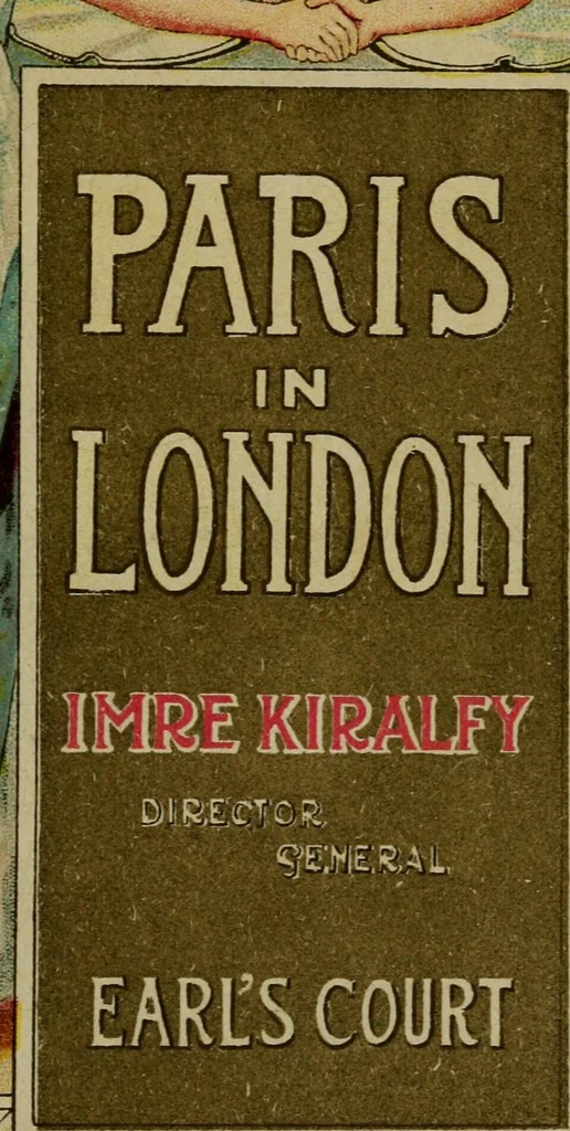 An illustration from Paris in London : 1902, Earl's Court : official guide and catalogue : director general Imre Kiralfy, 1902, leaf 6