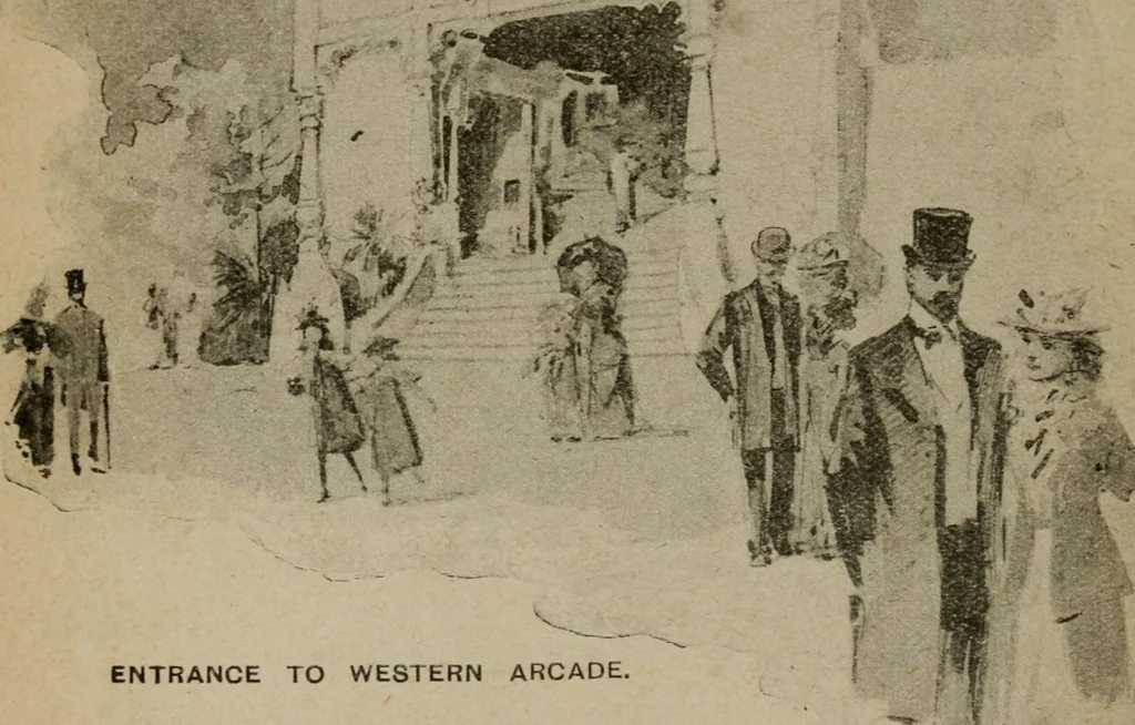 An illustration from Paris in London : 1902, Earl's Court : official guide and catalogue : director general Imre Kiralfy, 1902, leaf 65