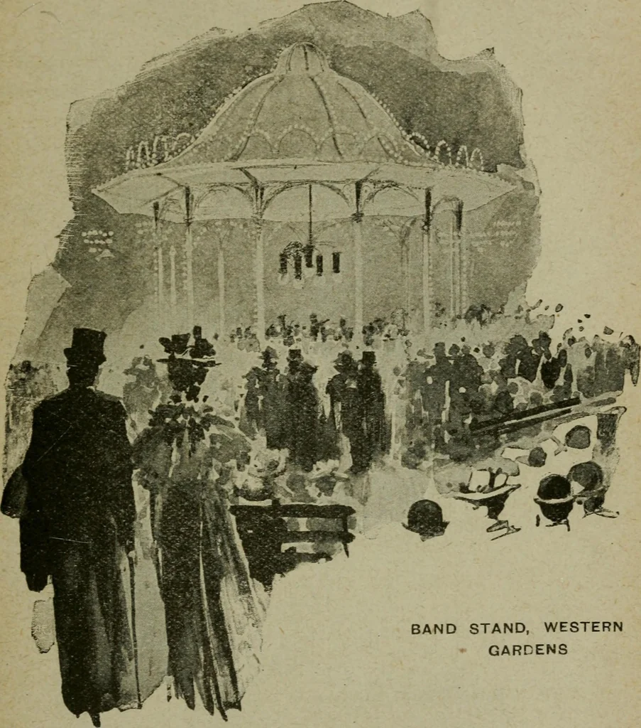 An illustration from Paris in London : 1902, Earl's Court : official guide and catalogue : director general Imre Kiralfy, 1902, leaf 66