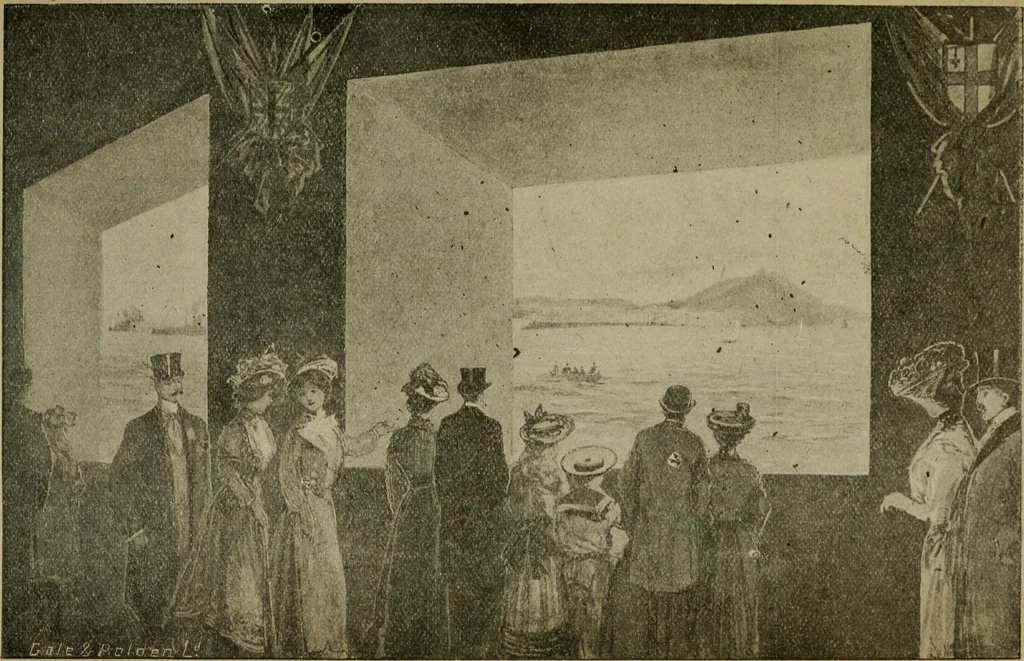 An illustration from Paris in London : 1902, Earl's Court : official guide and catalogue : director general Imre Kiralfy, 1902, leaf 82