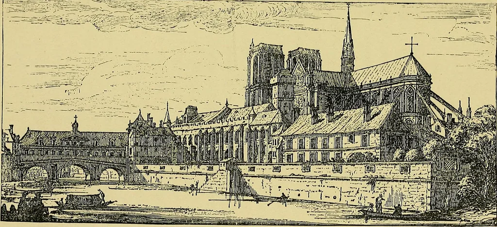 An illustration from Paris in old and present times, 1885, leaf 100
