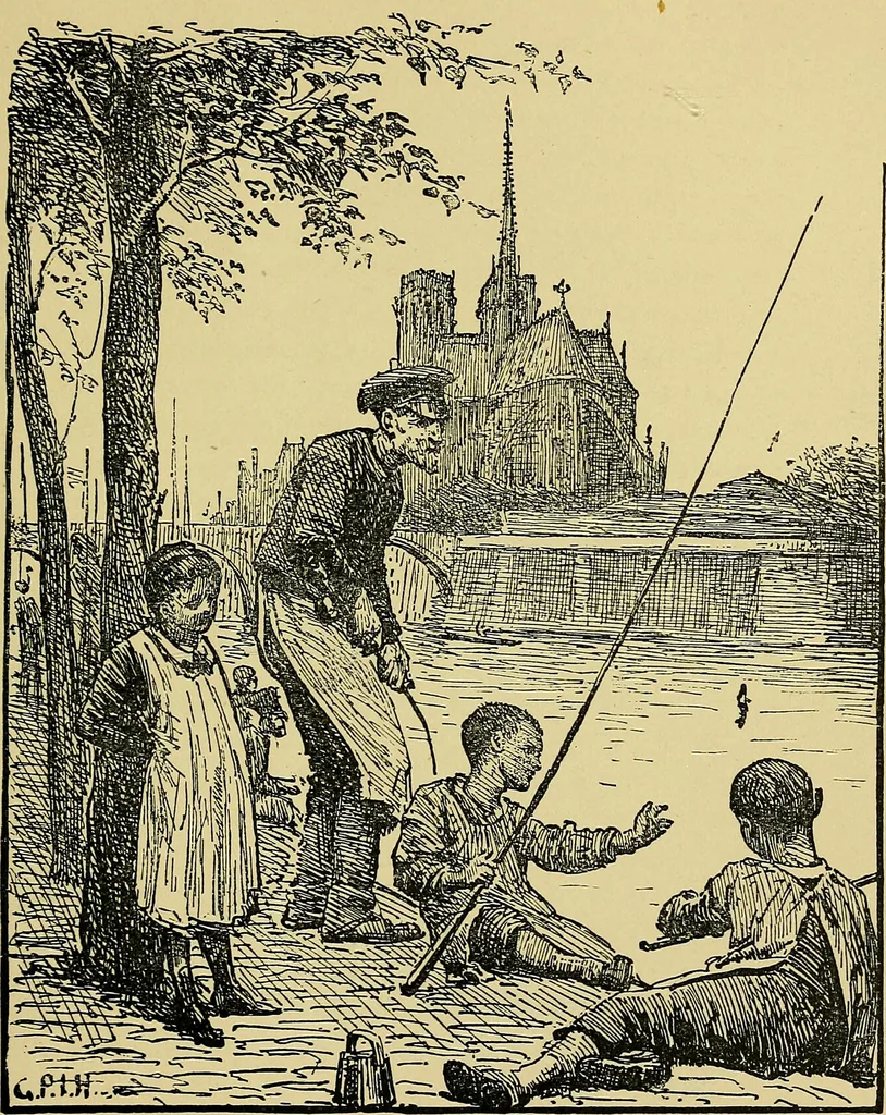 An illustration from Paris in old and present times, 1885, leaf 104