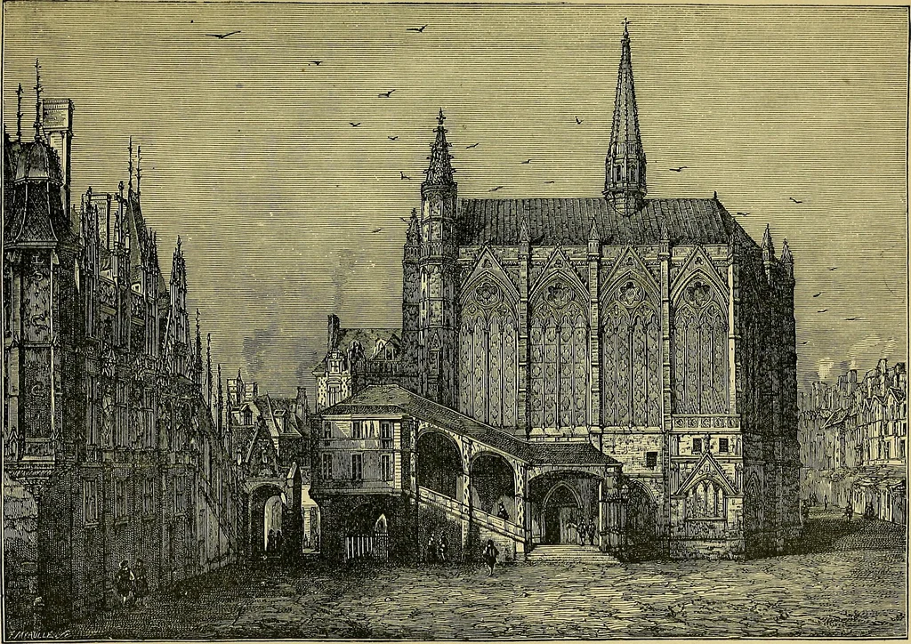 An illustration from Paris in old and present times, 1885, leaf 136