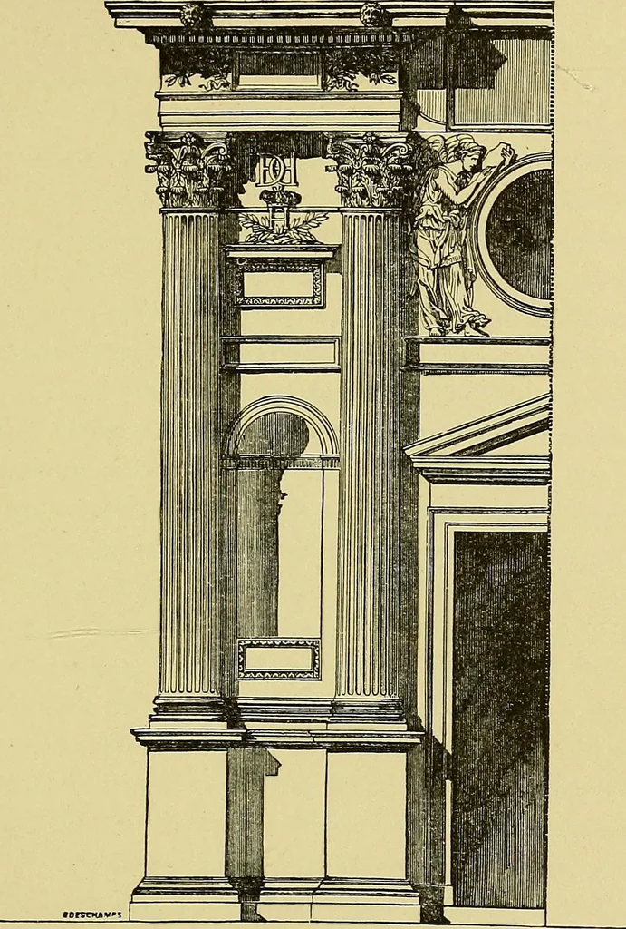 An illustration from Paris in old and present times, 1885, leaf 176