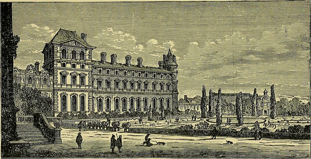 An illustration from Paris in old and present times, 1885, leaf 180
