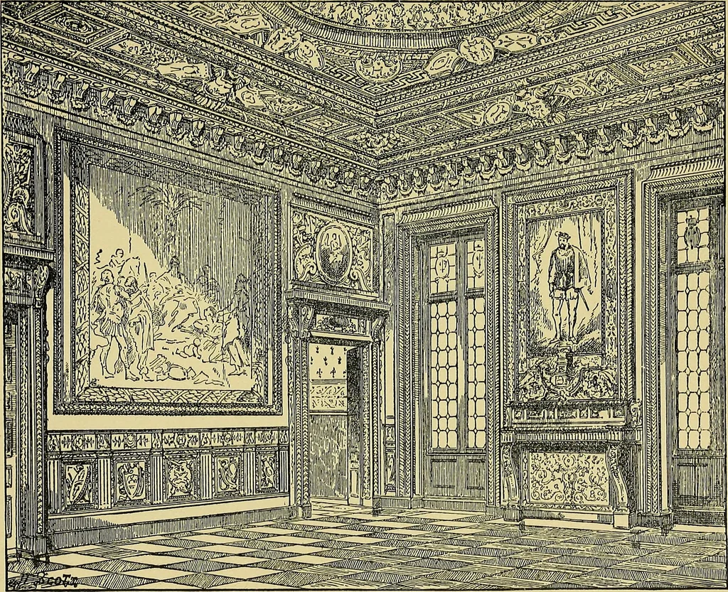 An illustration from Paris in old and present times, 1885, leaf 204