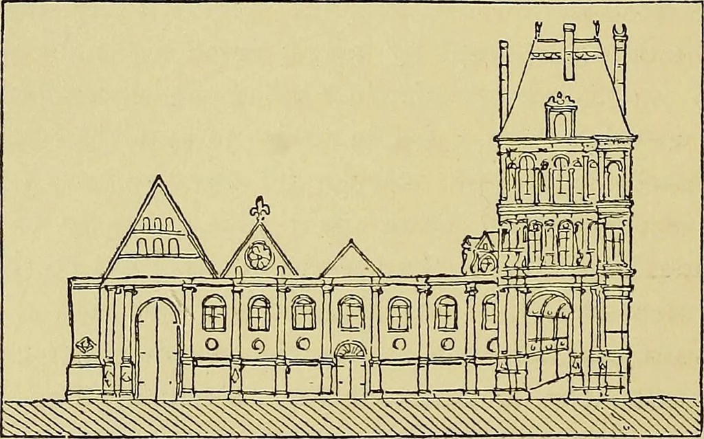 An illustration from Paris in old and present times, 1885, leaf 213