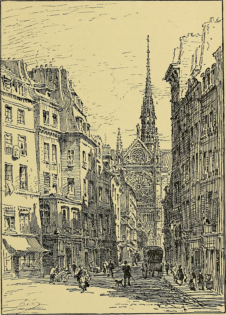 An illustration from Paris in old and present times, 1885, leaf 22