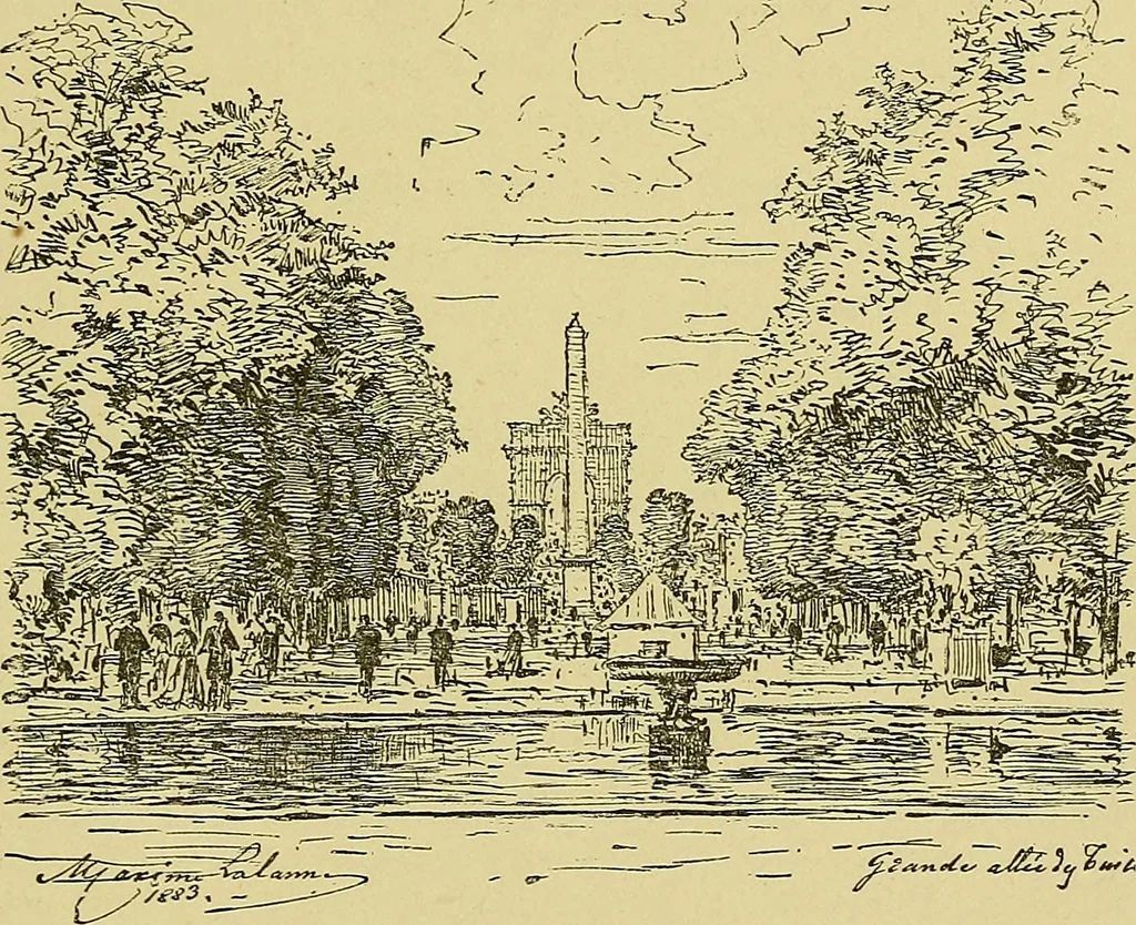 An illustration from Paris in old and present times, 1885, leaf 276