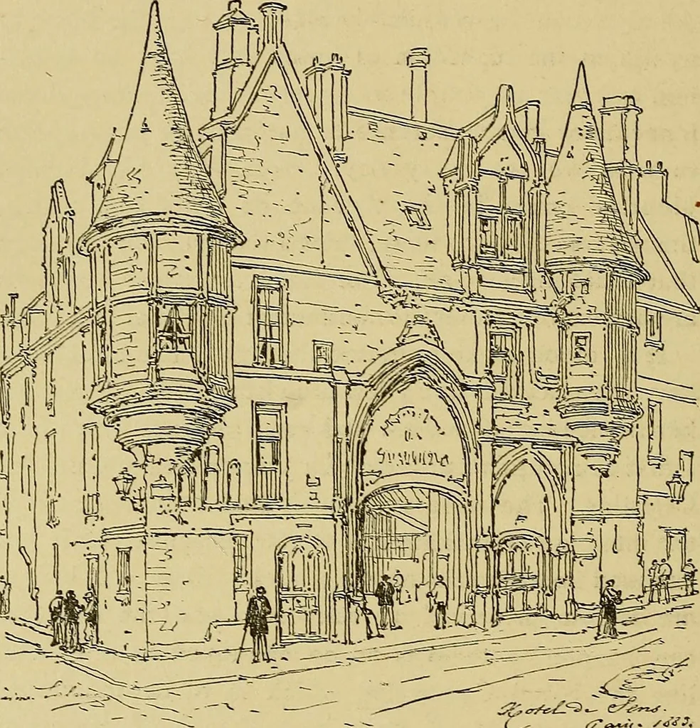 An illustration from Paris in old and present times, 1885, leaf 339