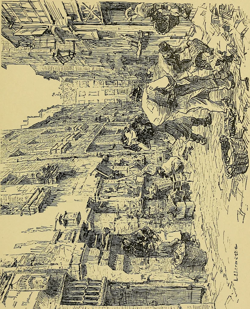 An illustration from Paris in old and present times, 1885, leaf 348
