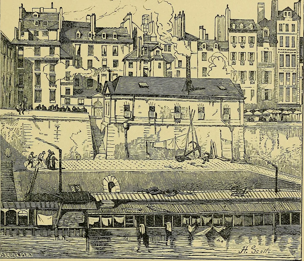 An illustration from Paris in old and present times, 1885, leaf 92