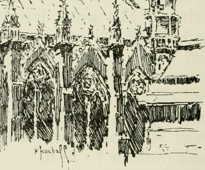 An illustration from Paris and its story, by T. Okey; illustrated by Katherine Kimball & O. F. M. Ward, 1904, leaf 119