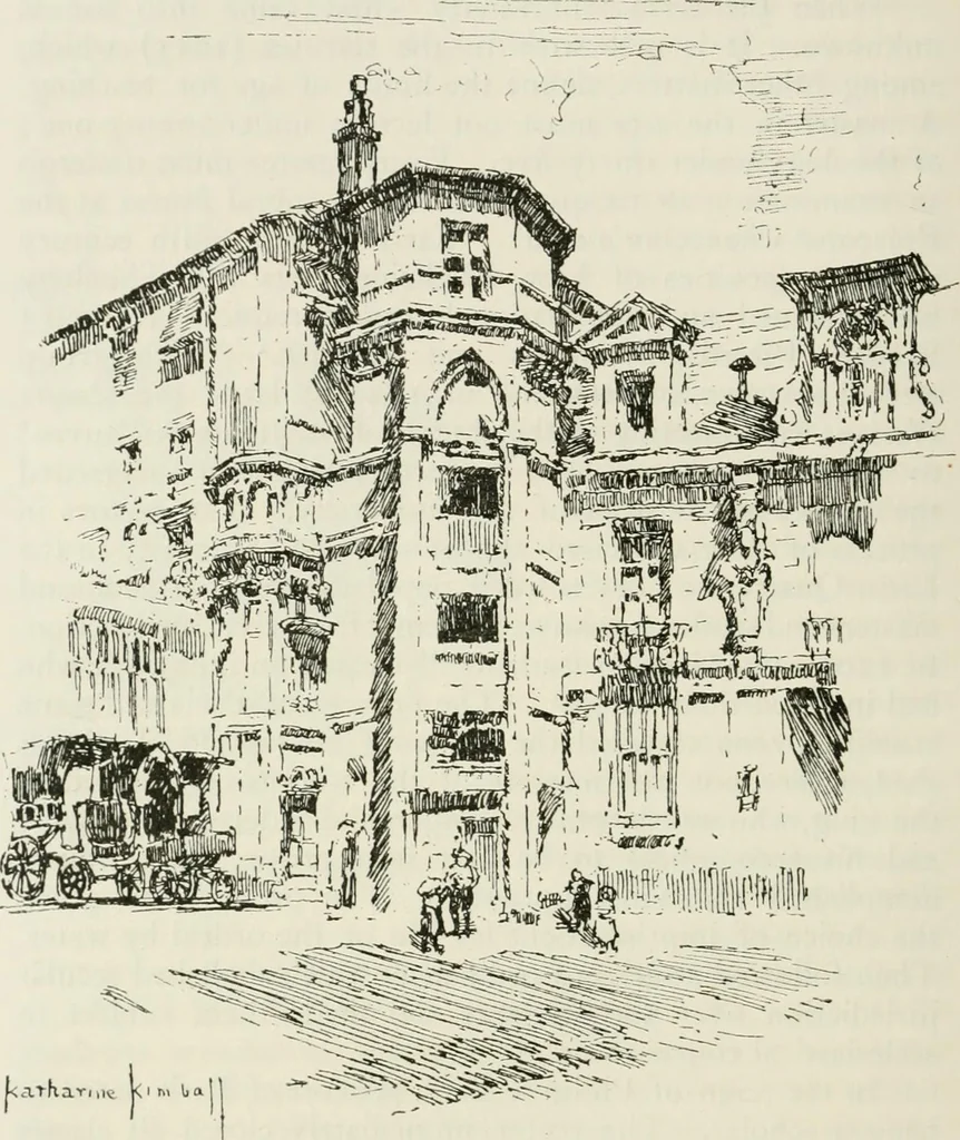 An illustration from Paris and its story, by T. Okey; illustrated by Katherine Kimball & O. F. M. Ward, 1904, leaf 153