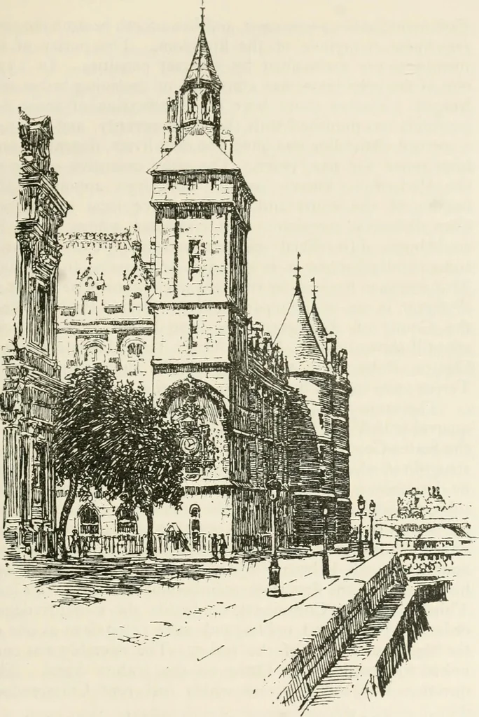 An illustration from Paris and its story, by T. Okey; illustrated by Katherine Kimball & O. F. M. Ward, 1904, leaf 164