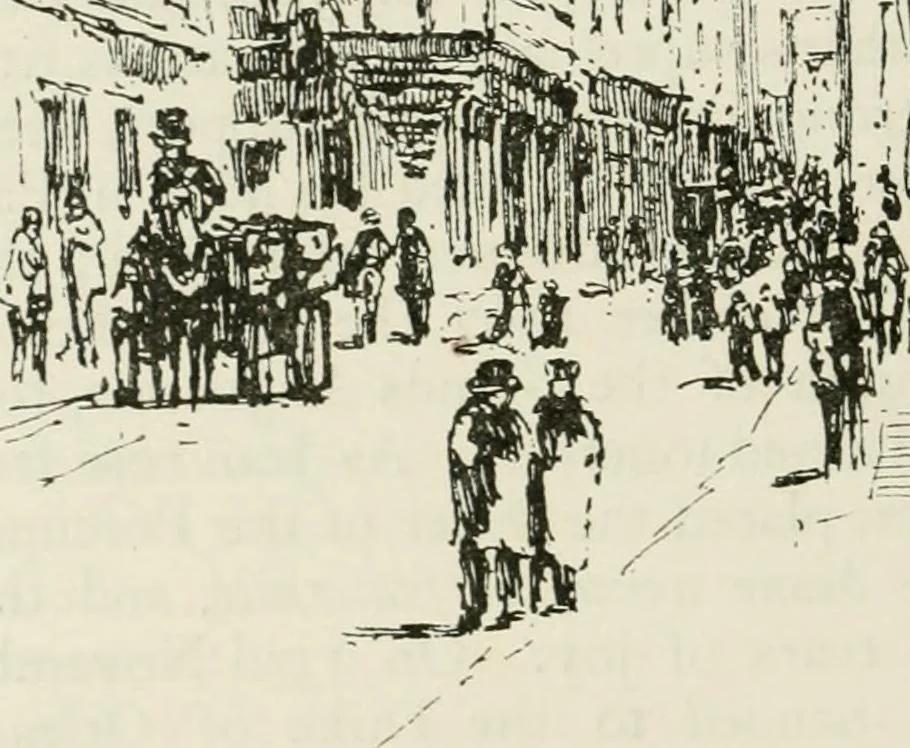 An illustration from Paris and its story, by T. Okey; illustrated by Katherine Kimball & O. F. M. Ward, 1904, leaf 191