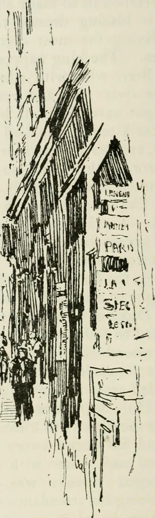 An illustration from Paris and its story, by T. Okey; illustrated by Katherine Kimball & O. F. M. Ward, 1904, leaf 191