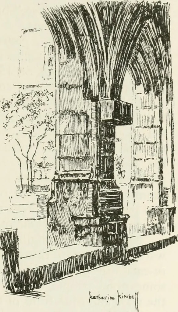 An illustration from Paris and its story, by T. Okey; illustrated by Katherine Kimball & O. F. M. Ward, 1904, leaf 202