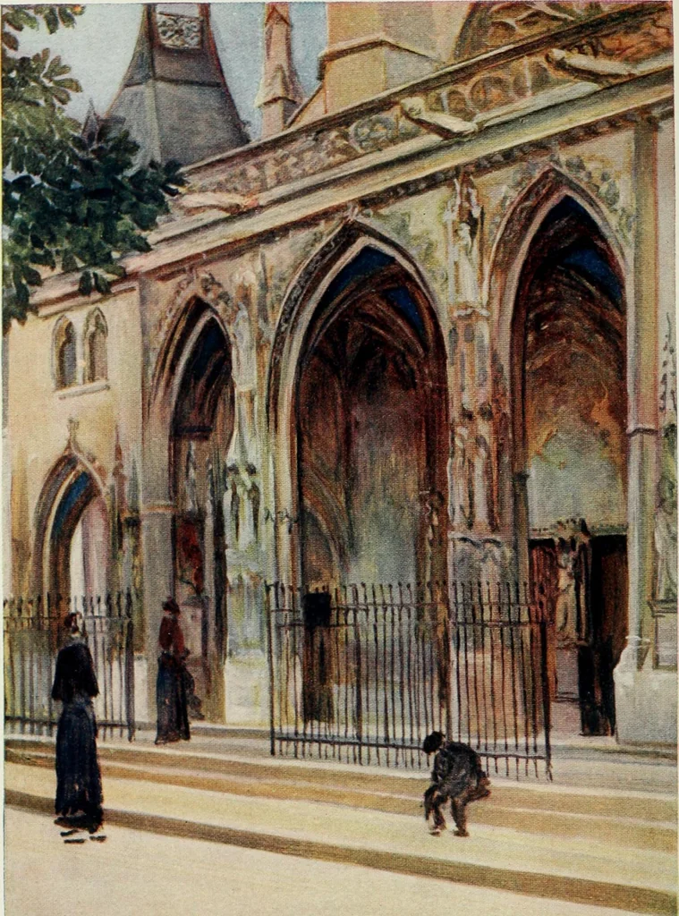 An illustration from Paris and its story, by T. Okey; illustrated by Katherine Kimball & O. F. M. Ward, 1904, leaf 211