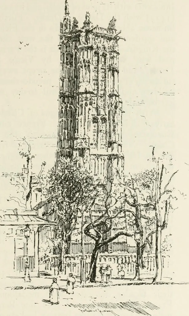 An illustration from Paris and its story, by T. Okey; illustrated by Katherine Kimball & O. F. M. Ward, 1904, leaf 220