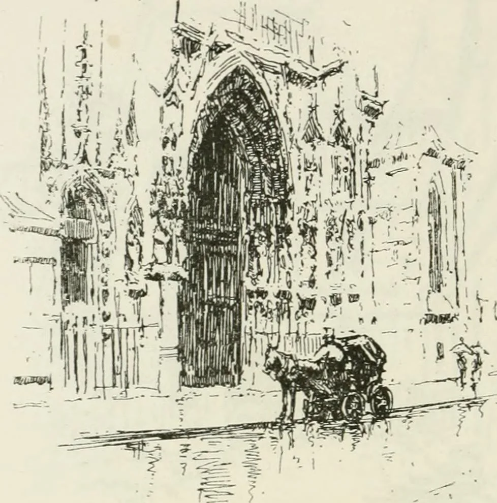 An illustration from Paris and its story, by T. Okey; illustrated by Katherine Kimball & O. F. M. Ward, 1904, leaf 227
