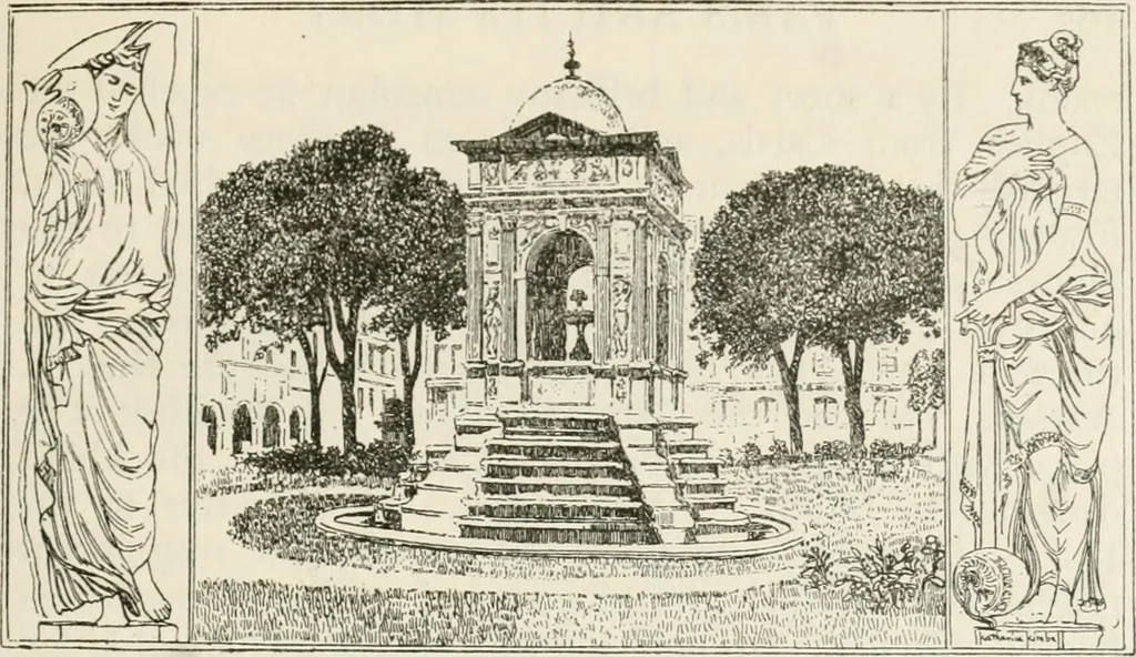 An illustration from Paris and its story, by T. Okey; illustrated by Katherine Kimball & O. F. M. Ward, 1904, leaf 238