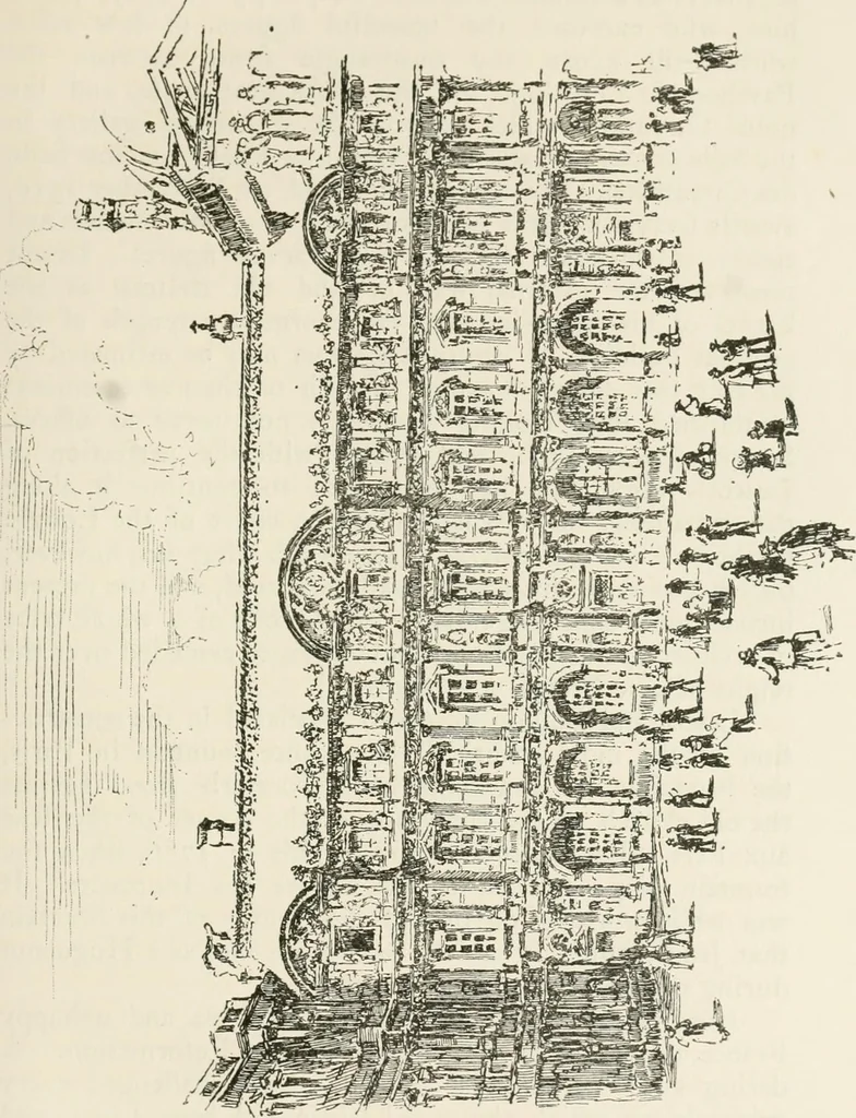 An illustration from Paris and its story, by T. Okey; illustrated by Katherine Kimball & O. F. M. Ward, 1904, leaf 240