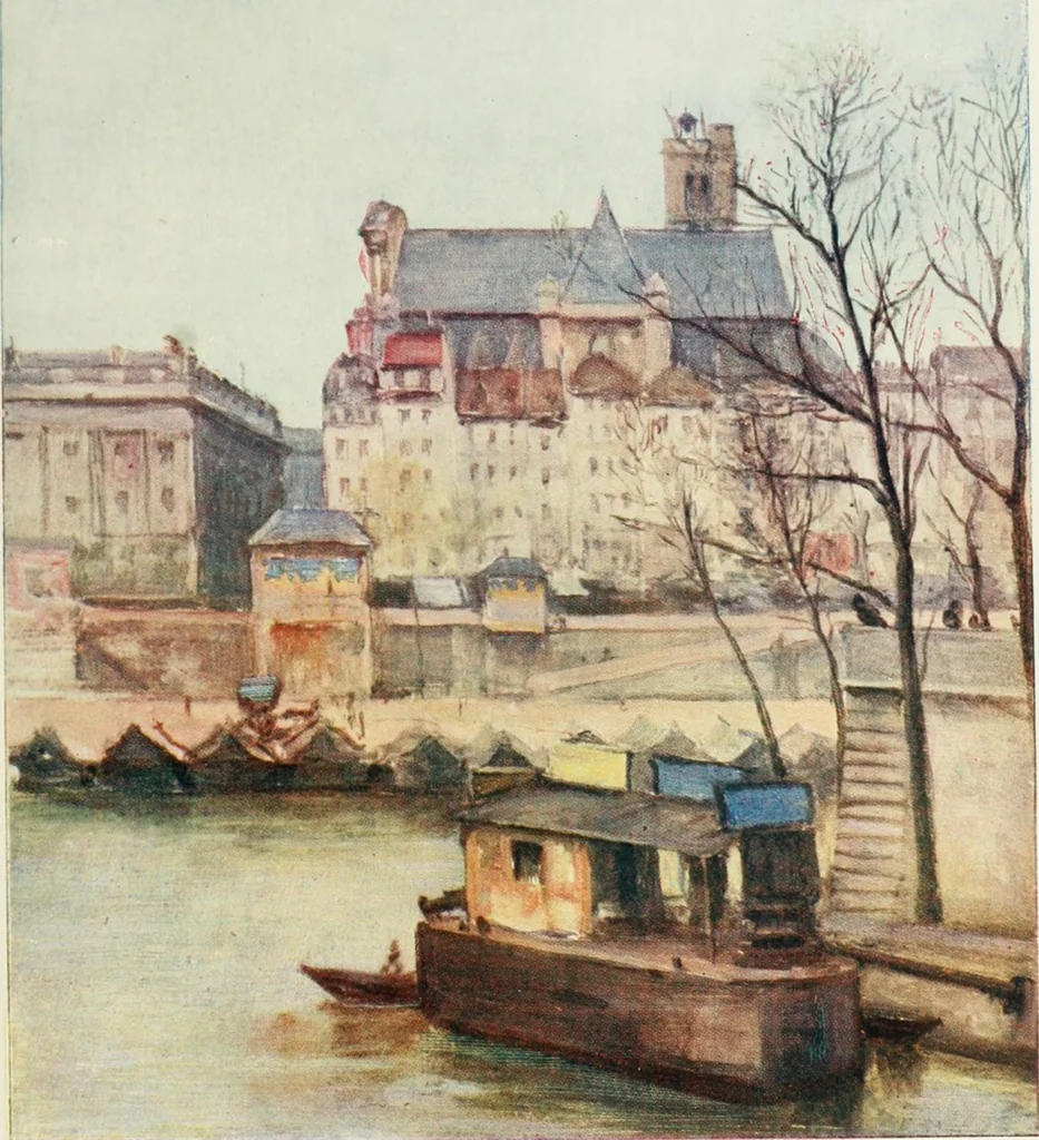 An illustration from Paris and its story, by T. Okey; illustrated by Katherine Kimball & O. F. M. Ward, 1904, leaf 268
