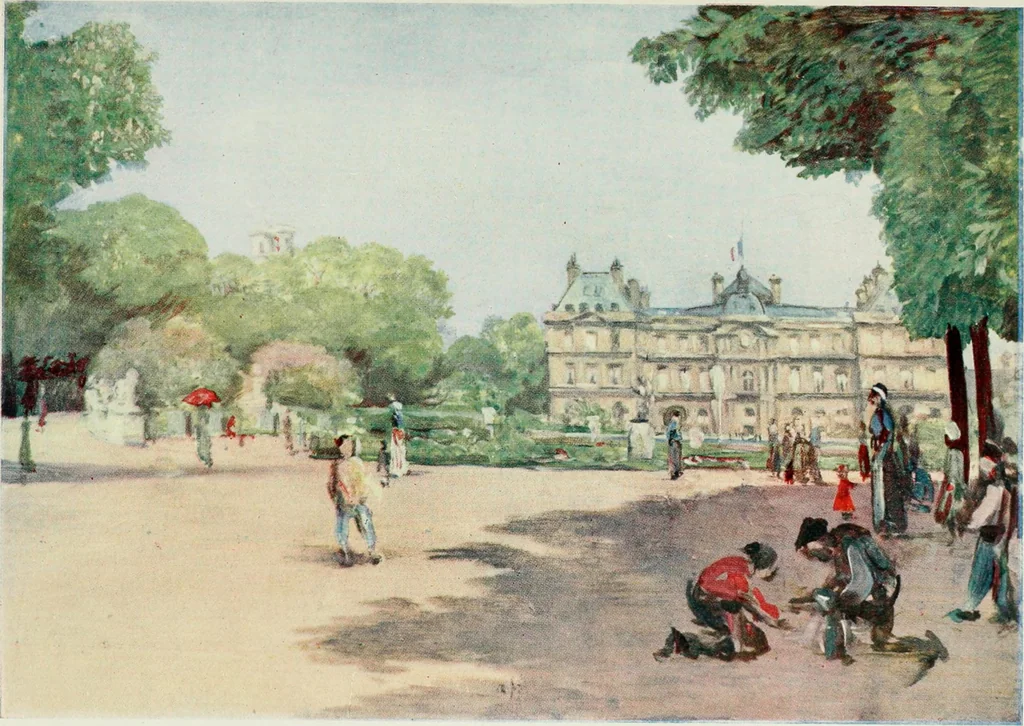 An illustration from Paris and its story, by T. Okey; illustrated by Katherine Kimball & O. F. M. Ward, 1904, leaf 273