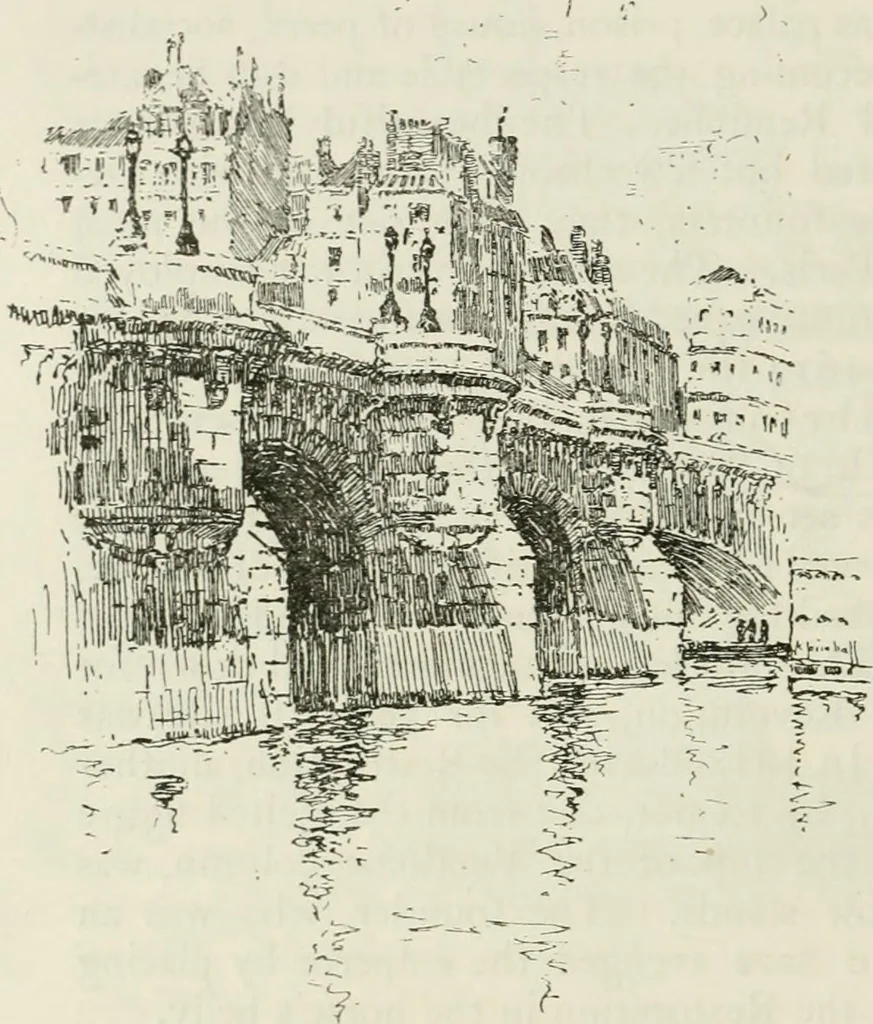 An illustration from Paris and its story, by T. Okey; illustrated by Katherine Kimball & O. F. M. Ward, 1904, leaf 297