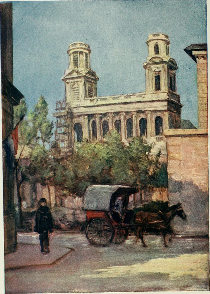 An illustration from Paris and its story, by T. Okey; illustrated by Katherine Kimball & O. F. M. Ward, 1904, leaf 359