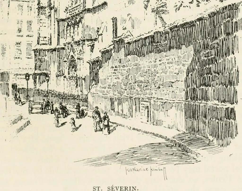 An illustration from Paris and its story, by T. Okey; illustrated by Katherine Kimball & O. F. M. Ward, 1904, leaf 418